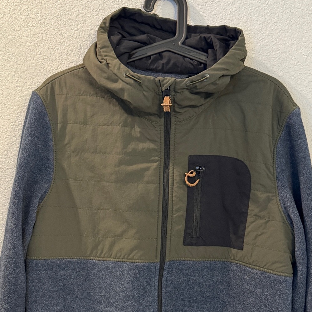 Element Olive and Gray Hooded Jacket